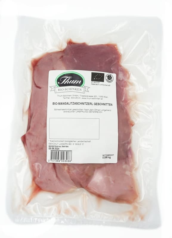 Thuim BIO Mangalitza Schnitzel sliced