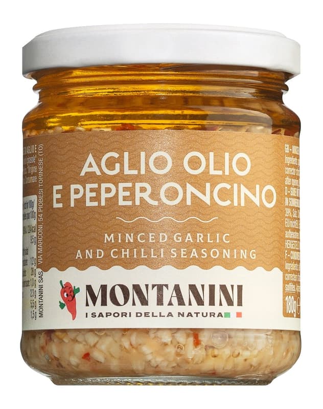 Montanini Gehackter Knoblauch mit Öl und Chili