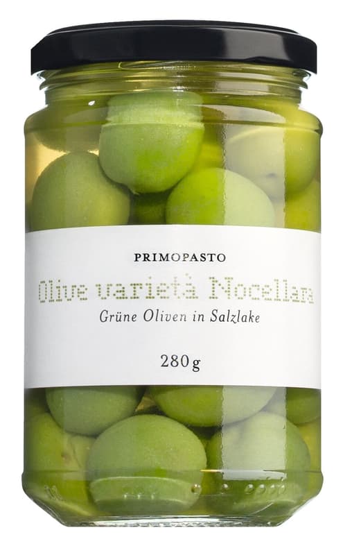 Primopasto Nocellara Oliven mit Stein in Salzlake