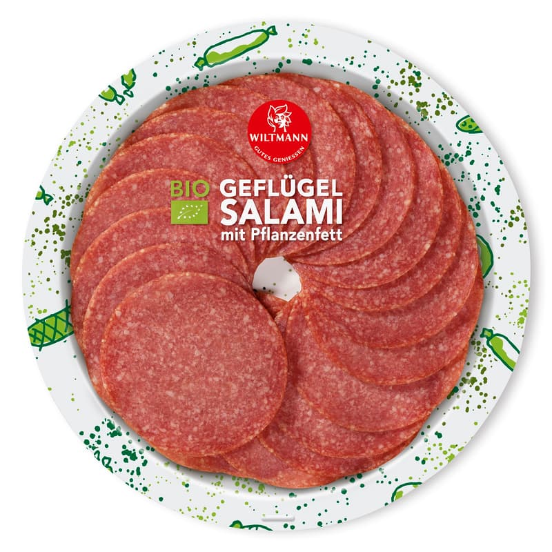 Wiltmann BIO Geflügel Salami geschnitten