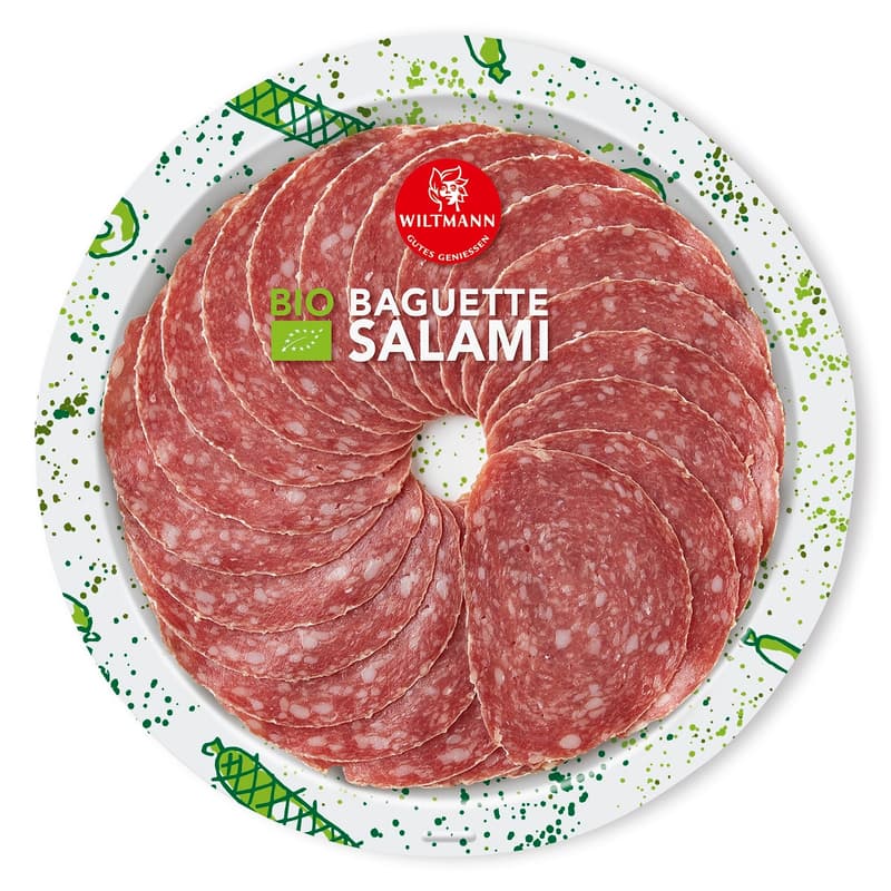 Wiltmann BIO Baguette Salami sliced