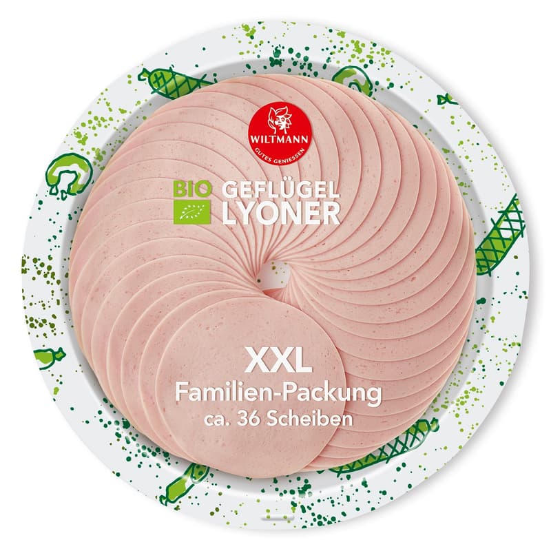 Wiltmann BIO Geflügel Lyoner XXL geschnitten