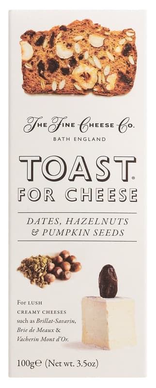 The Fine Cheese Company Toast for Cheese mit Datteln, Haselnüssen & Kürbiskernen