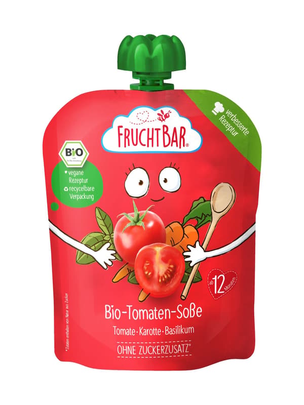 FruchtBar Organic Tomato Sauce Tomato, carrot, basil