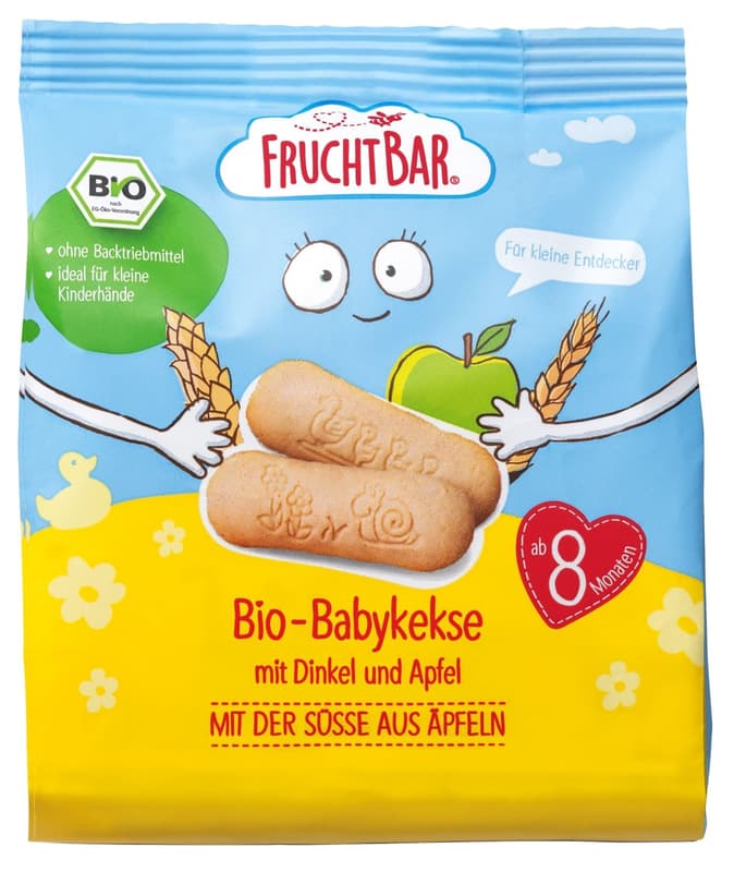 FruchtBar BIO-Babykekse mit Dinkel und Apfel