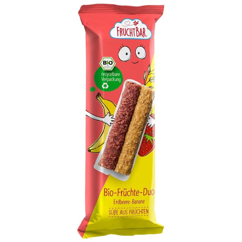 FruchtBar BIO fruit duo strawberry, banana