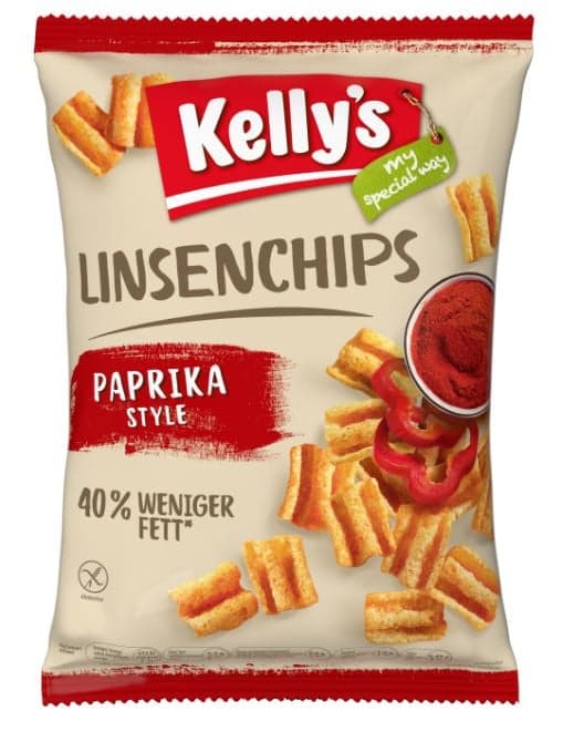 Kelly's Linsenchips Paprika glutenfrei