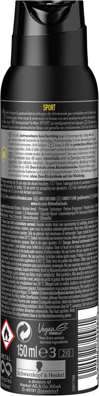 FA Deodorant Spray MEN Sport  