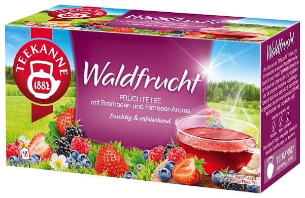Teekanne Waldfrucht Teebeutel