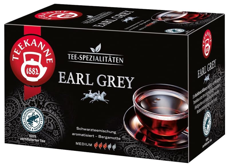 Teekanne Earl Grey Teebeutel
