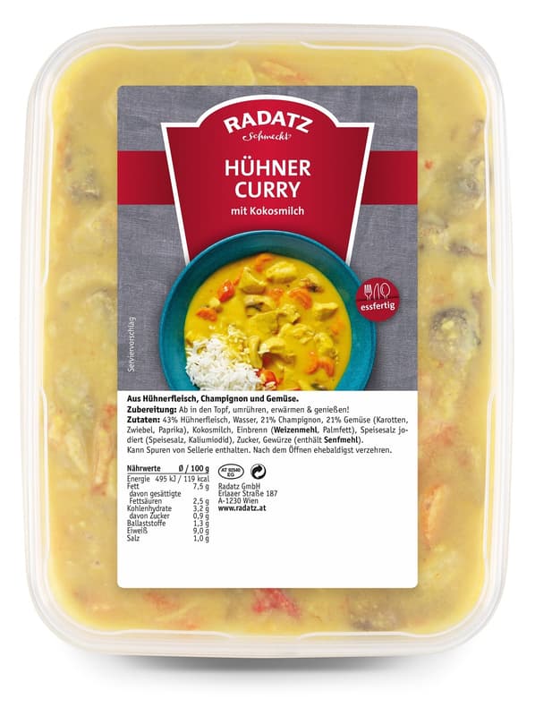 Radatz Hühner Curry