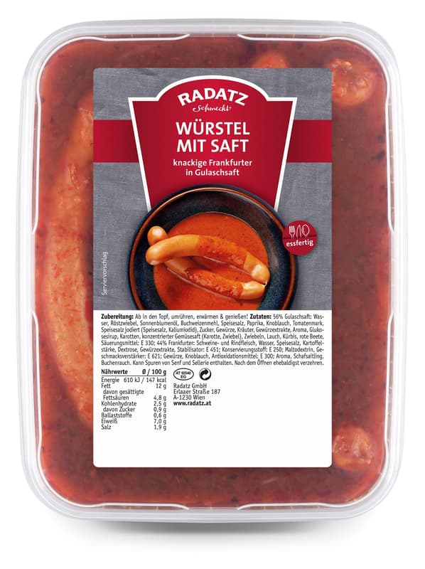 Radatz Würstel im Saft