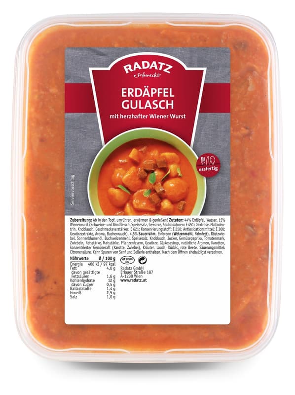 Radatz Erdäpfelgulasch