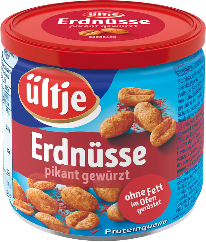 Ültje peanuts roasted without fat spicy seasoned