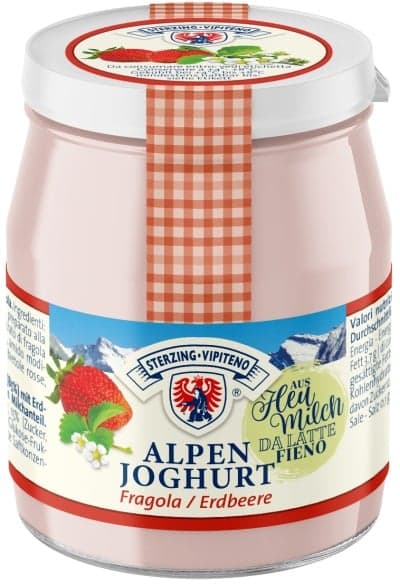 Sterzinger Heumilch Joghurt Erbeer im Glas