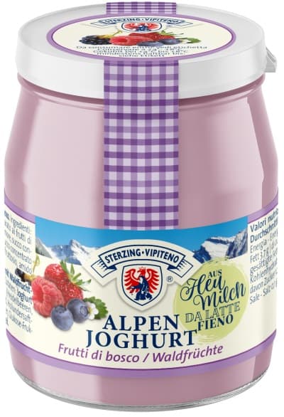 Sterzinger Heumilch Joghurt Waldfrucht im Glas