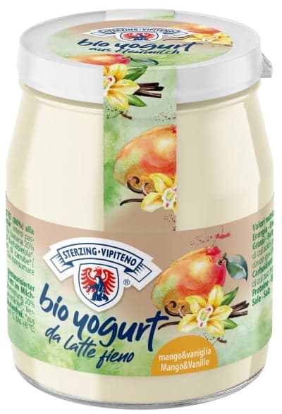 Sterzinger BIO Heumilch Joghurt Mango-Vanille im Glas