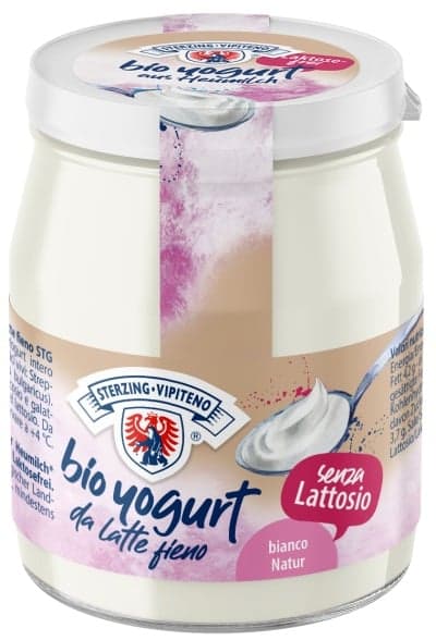 Sterzinger BIO natural yoghurt in a jar lactose free