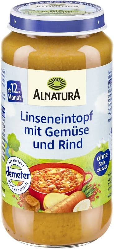 Alnatura BIO Linseneintopf mit Gemüse und Rind