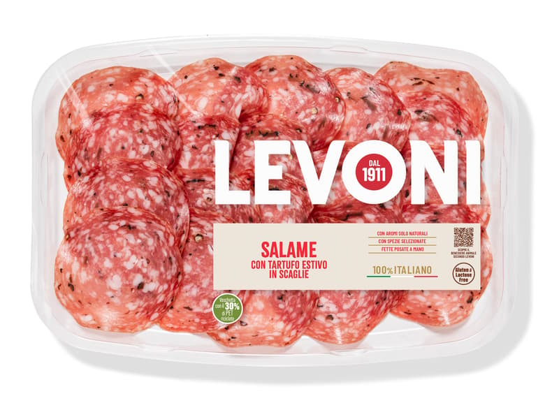 Levoni Salame con Tartufo geschnitten