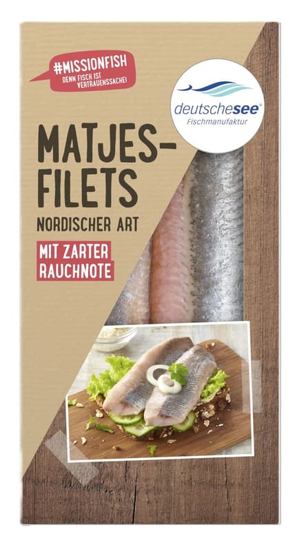 Deutsche See - Nordic-style matjes fillets with a delicate smoky note