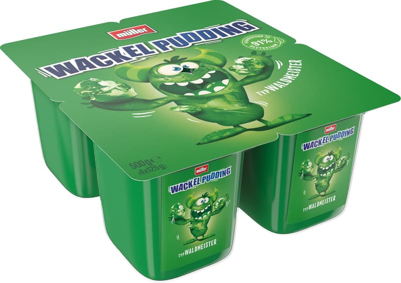 Müller Wackelpudding Waldmeister 4x125g