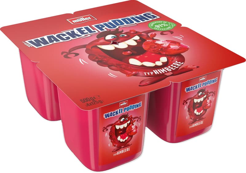 Müller Wackelpudding Himbeere