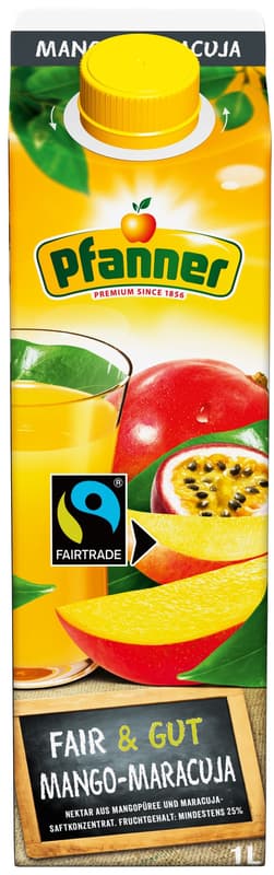 Pfanner Fairtrade Mango-Maracuja Nektar 25%