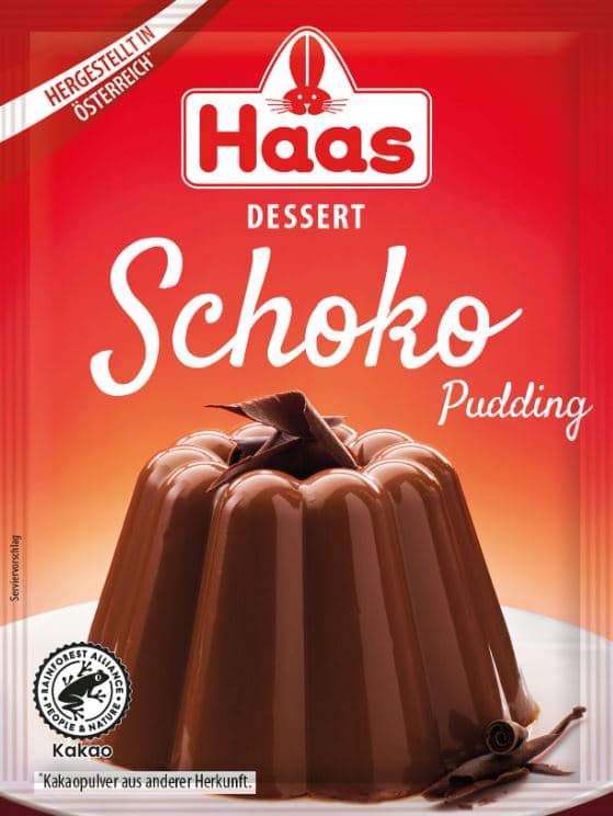 Haas Pudding Schoko Geschmack 3 x 44g