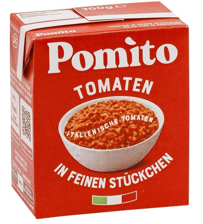 Pomito Tomatenfruchtfleisch feine Stückchen