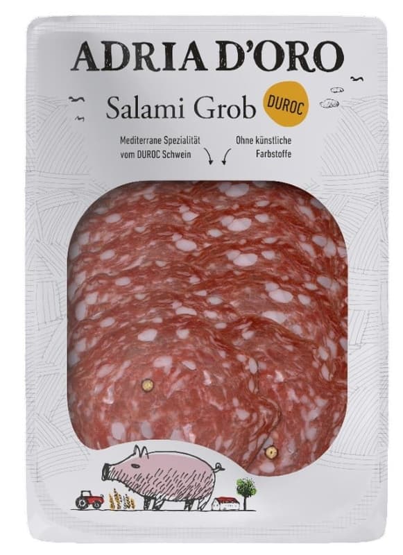 Adria D'oro Duroc Salami sliced