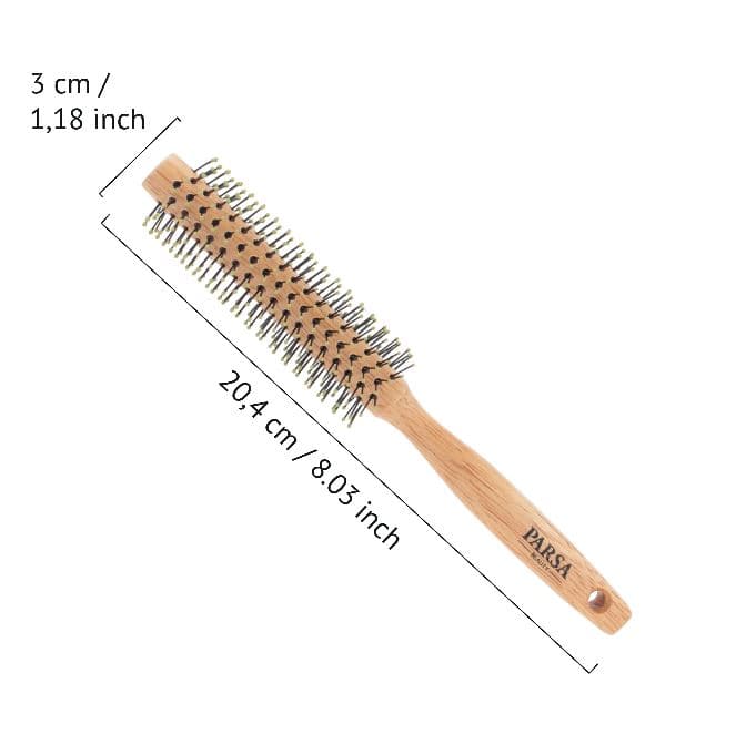 Parsa Beauty Haarbürste Naturkautschuk Rundföhnbürste