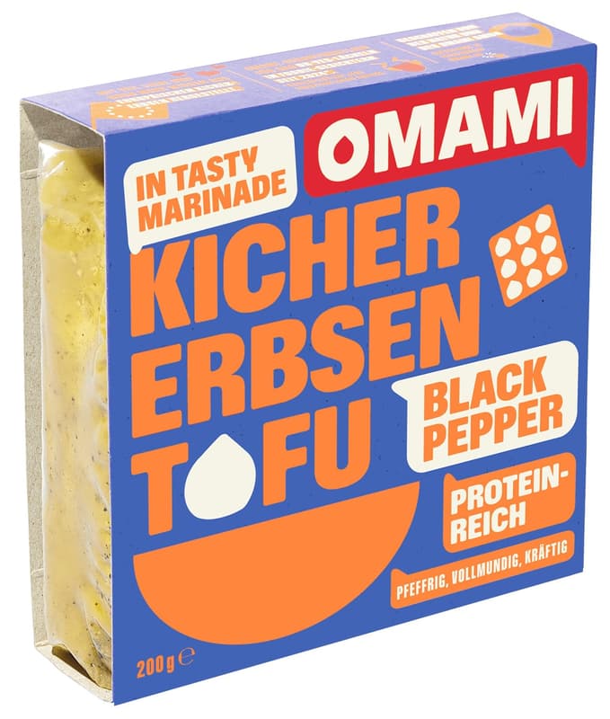 omami Kichererbsentofu Black Pepper