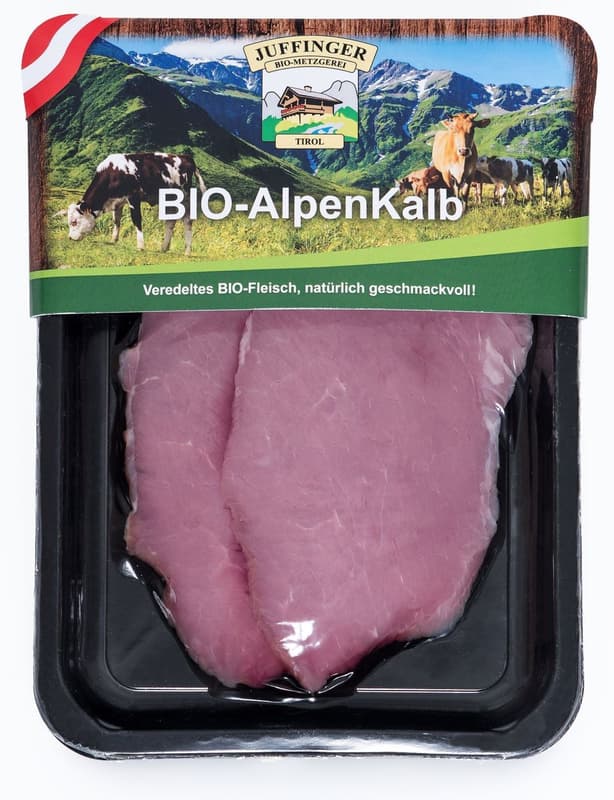 Juffinger BIO Alpen Kalb Schnitzel geschnitten