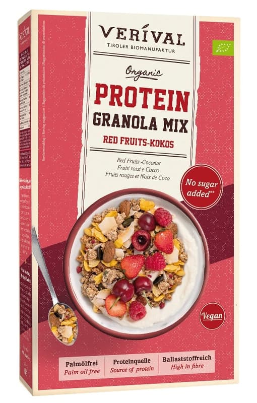 Verival BIO Protein Granola Mix Red Fruits-Kokos