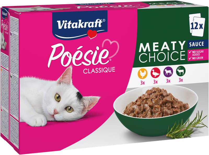 Vitakraft Frischebeutel Poesie Meaty Choice (12x85g)