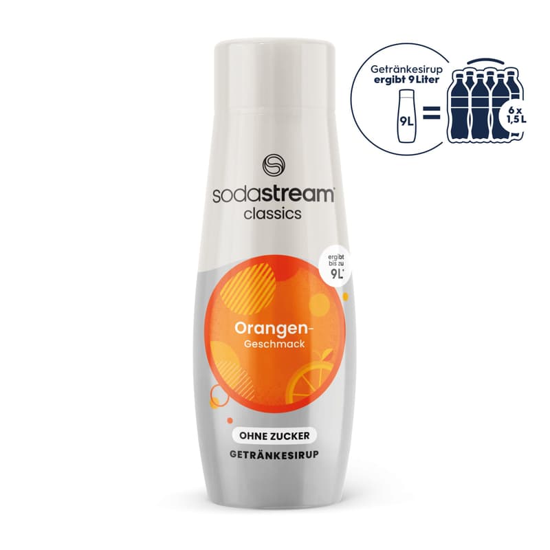 Sodastream Orange ohne Zucker Sirup