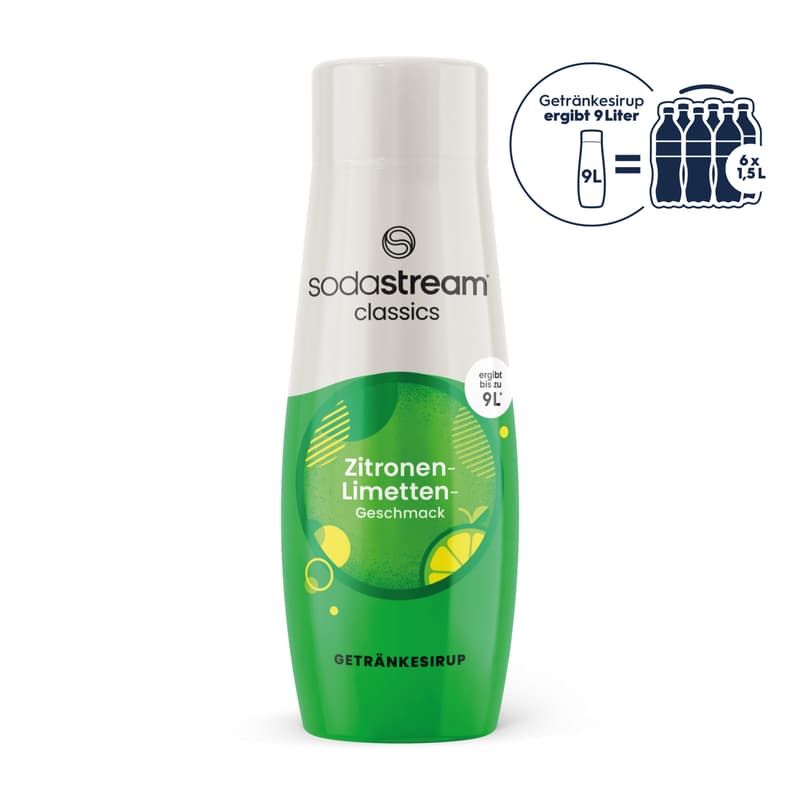 Sodastream Zitrone-Limette ohne Zucker Sirup