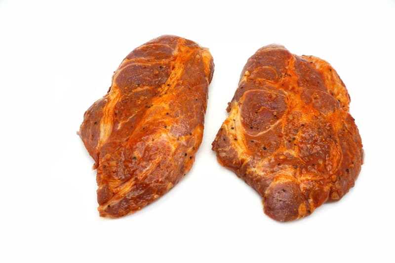 Esterhazy BIO Sonnenschwein Schopf Steaks mariniert