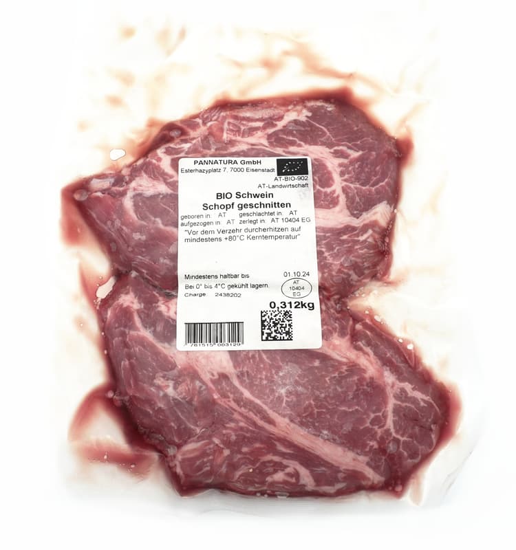 Esterhazy BIO Sonnenschwein Schopf Steaks