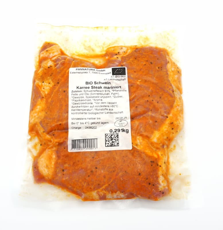 Esterhazy BIO Sonnenschwein Karree Steak mariniert