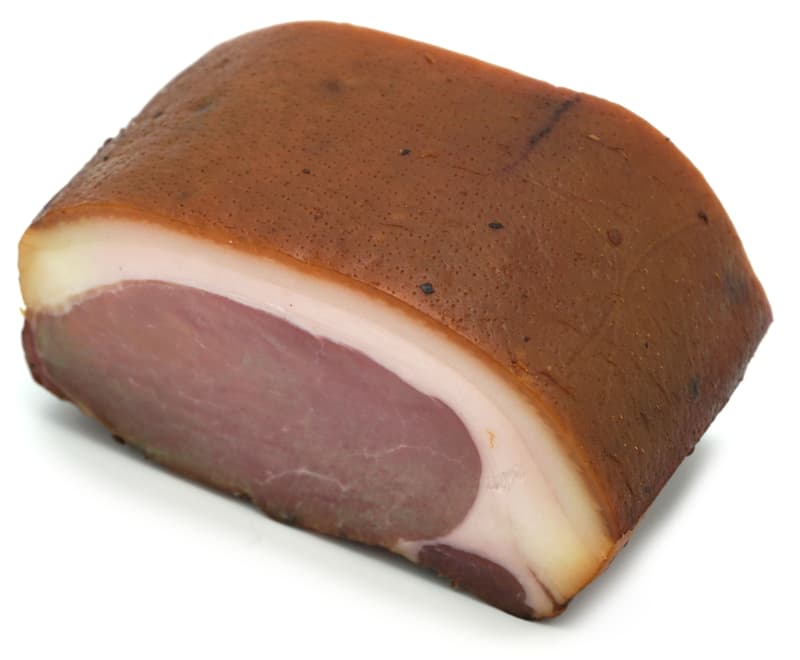 BIO Duroc Freilandschwein Karree Speck am Stück