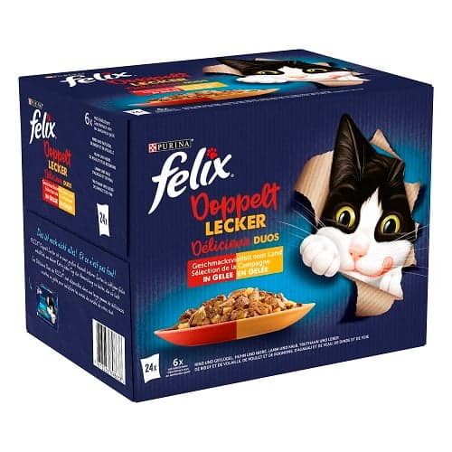 FELIX Doppelt lecker Fleisch MULTIPACK 24x85g
