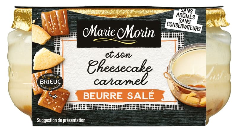Marie Morin Cheesecake mit Karamell aus gesalzener Butter