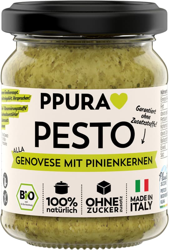 PPURA BIO Pesto alla Genovese mit Pinienkernen