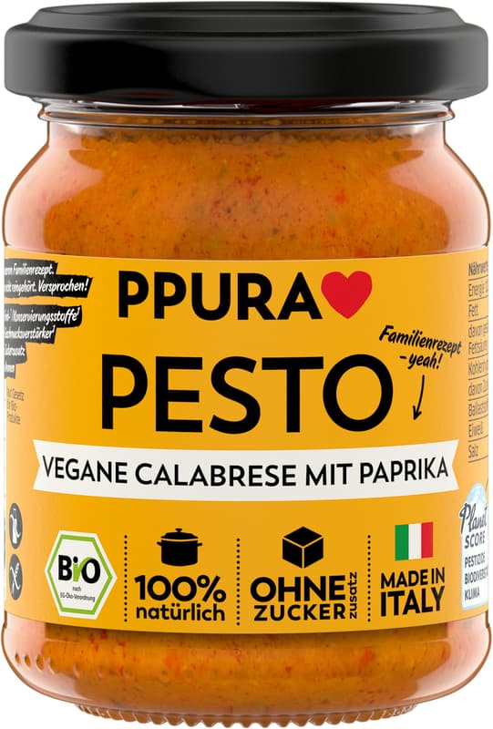 PPURA BIO Pesto Vegane Calabrese mit Paprika