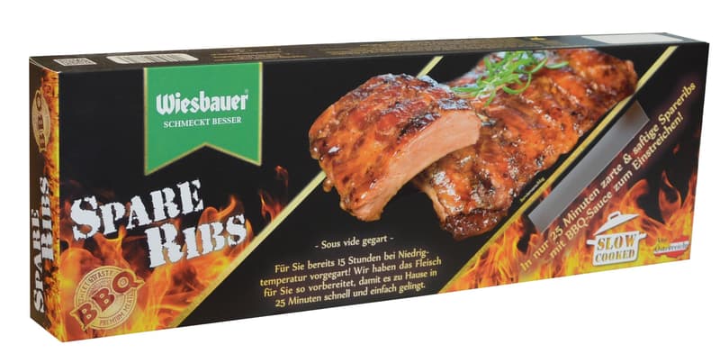 Wiesbauer Gourmet pork spare ribs sous vide