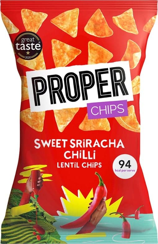 Proper Sweet Sriracha Chilli Lentil Chips