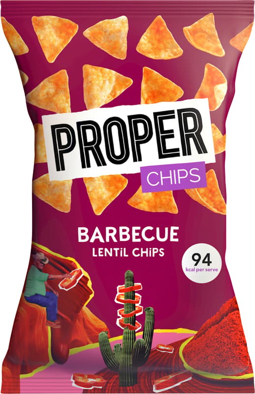 Proper Barbecue Lentil Chips