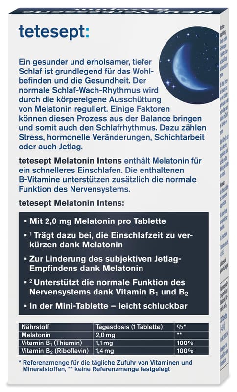 tetesept Melatonin INTENS 2,0MG